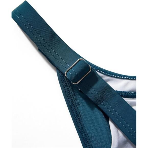 High Neck Ruffle Tankini with Tummy Control – 2-Piece Swimsuit for Women - Picture 7 of 8